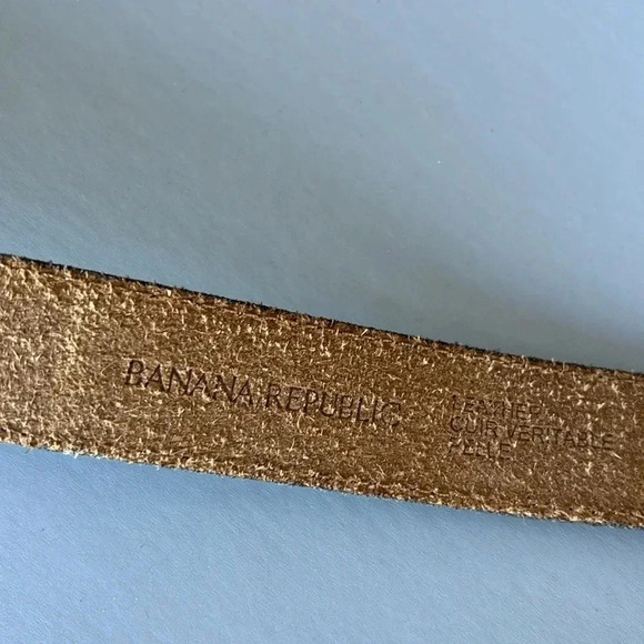 NWT BANANA REPUBLIC women’s black leather Western style belt size medium - Picture 6 of 7